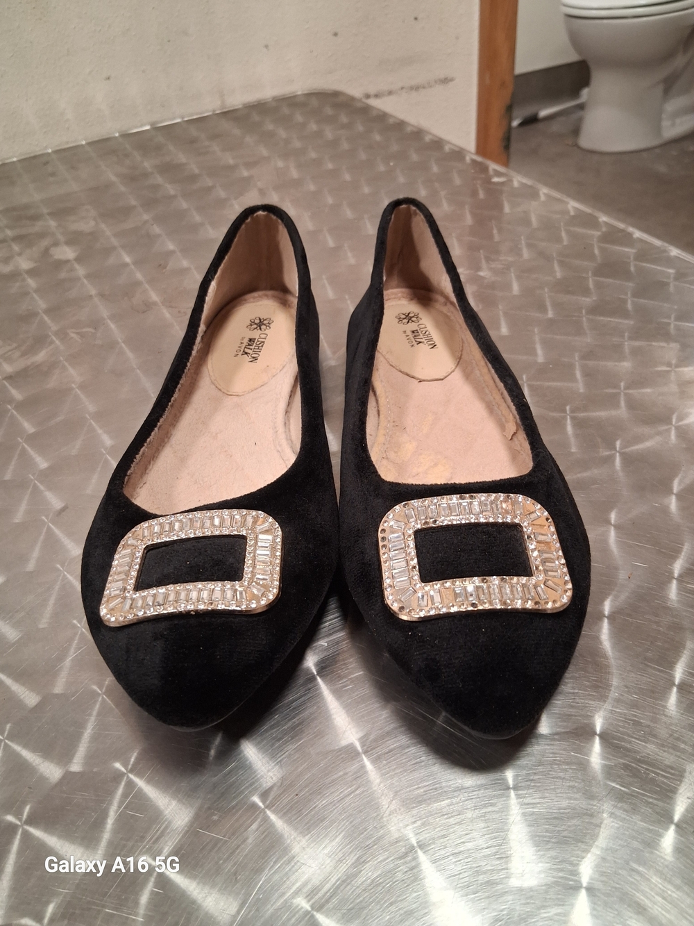Women's Avon Cushion Walk Embellished Pointed Toe Flats